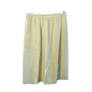 Evan-Picone Size 16 Skirt Yellow Suit Separates A-line Modest